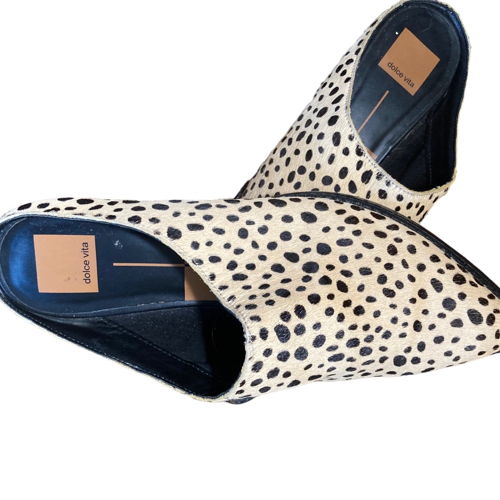 Dolce Vita Animal Print Slides Size 8